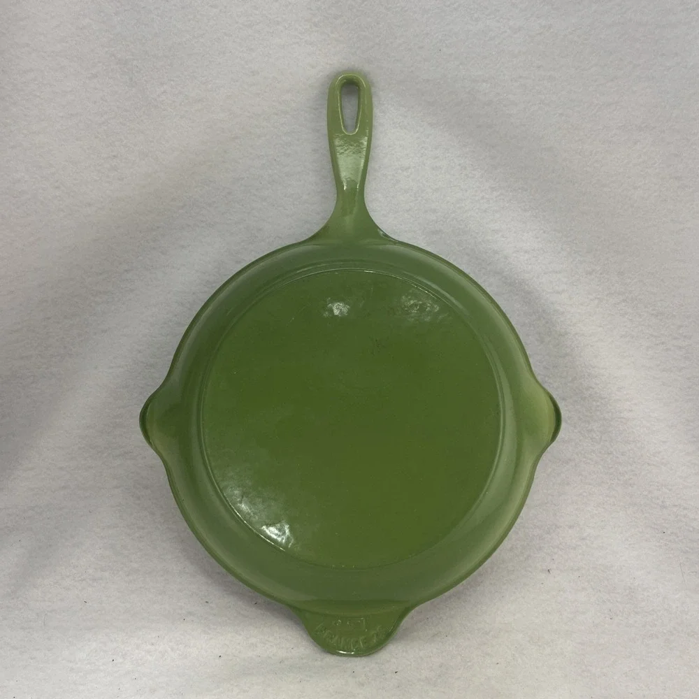 Le Creuset Signature Enameled Cast Iron Grill Pan Kiwi Green 26 France 10